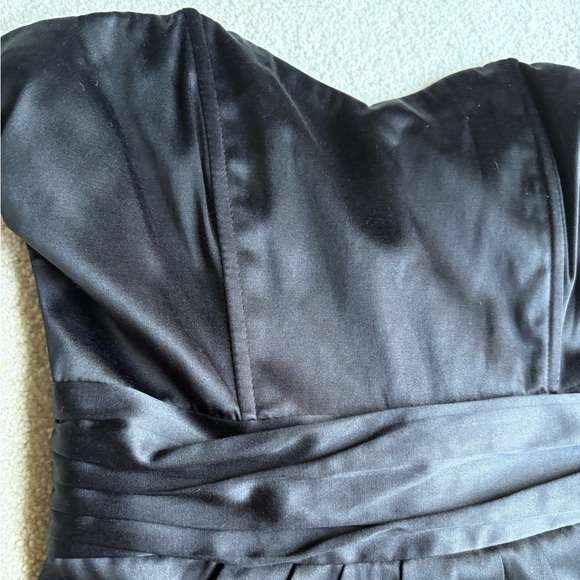 H&M Black Pleated Sweetheart Cocktail Dress - Picture 3 of 9